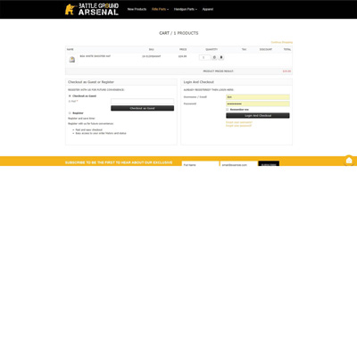 Checkout Page