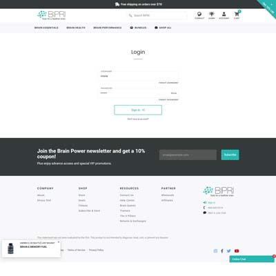 Login Page