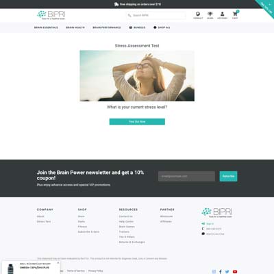 Stress Assessment Page