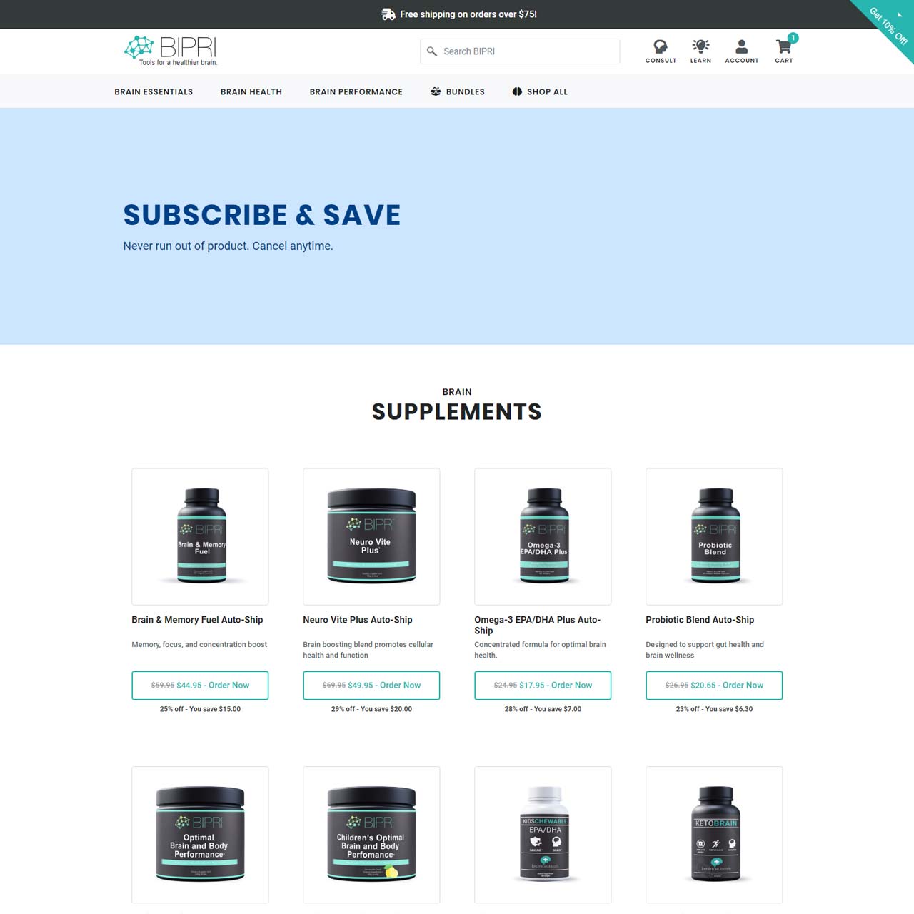 Subscription Page