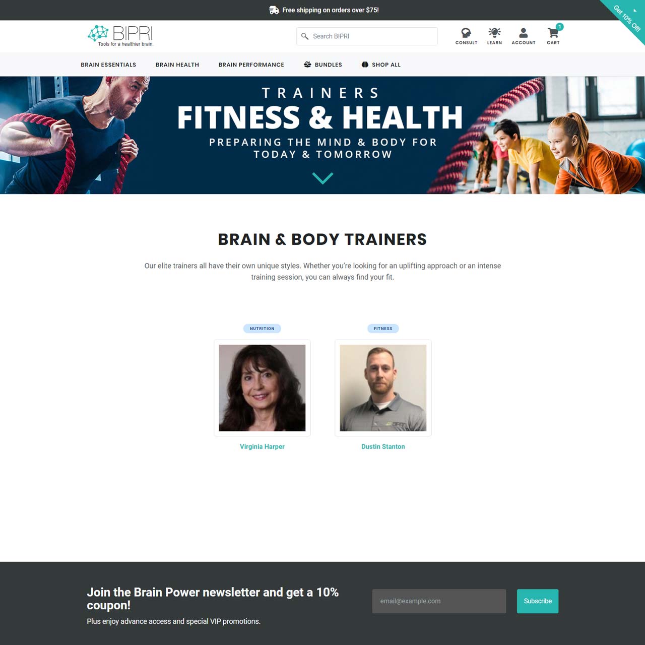 Personal Trainer Page