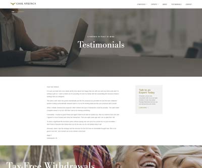 Testimonial Page