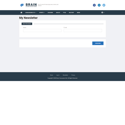 Newsletter Page
