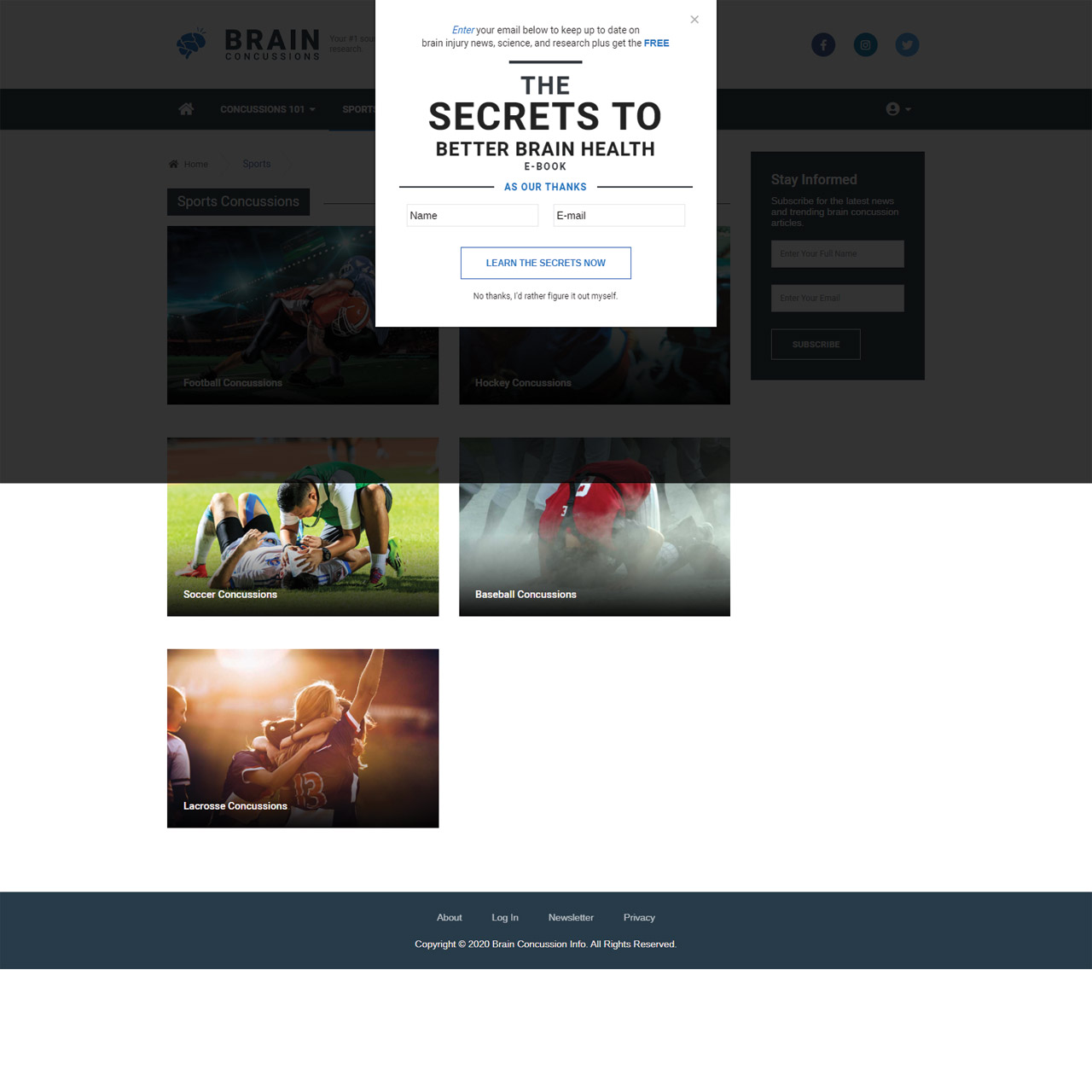 Subscribe Page