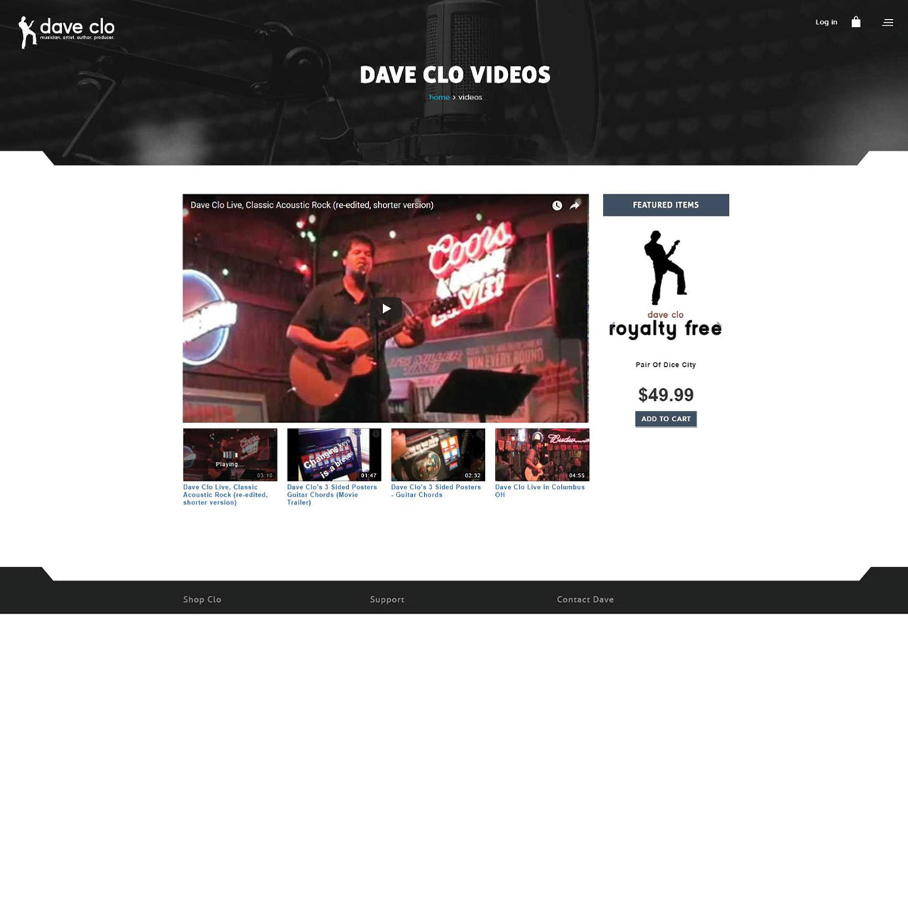 Product Categories Page