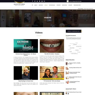 Videos Page
