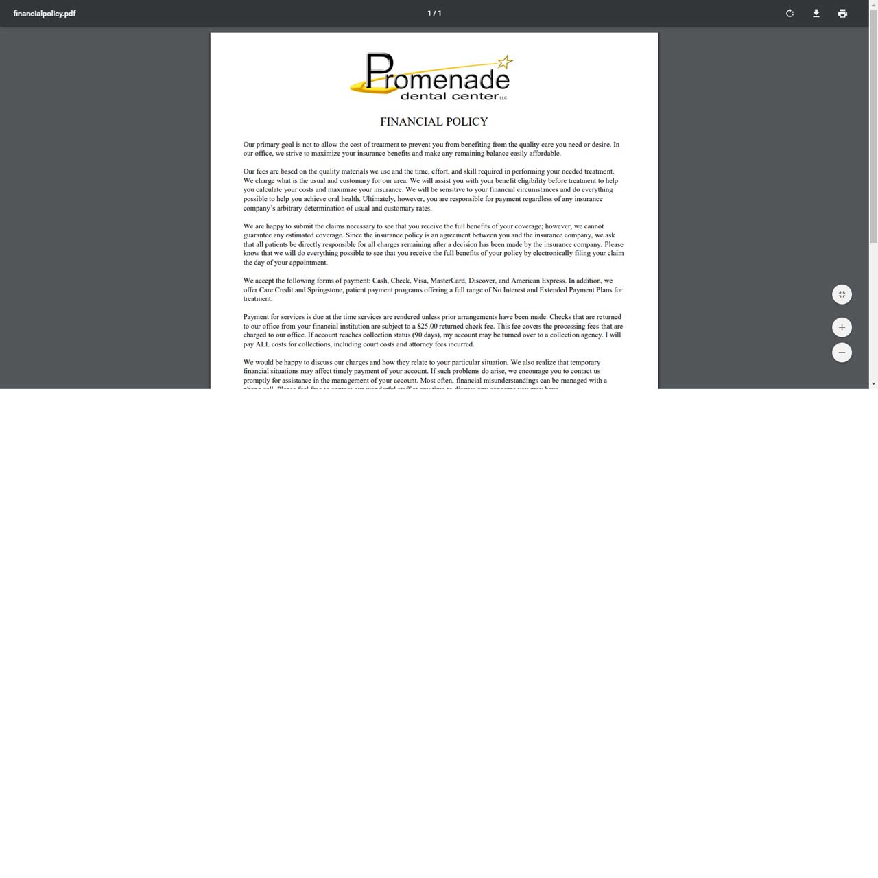 Policy Form Page