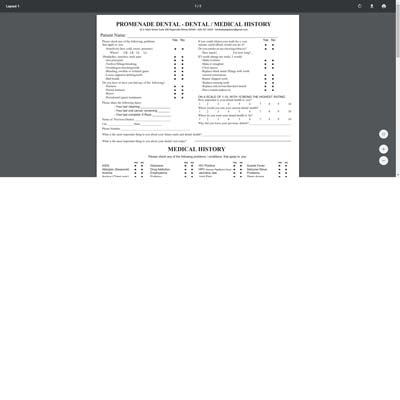 Medical Form Page