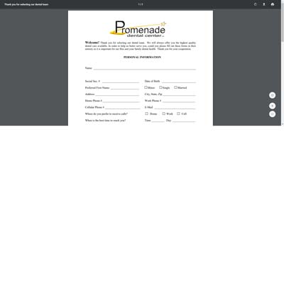 Patient Form Page