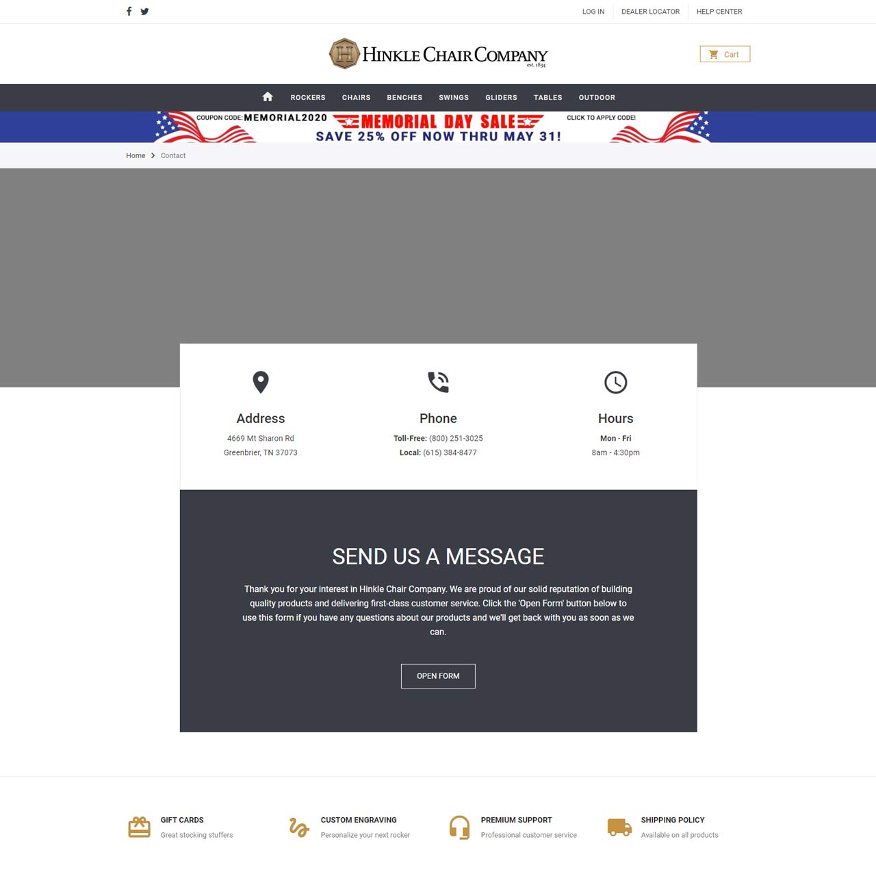 Contact Us Page