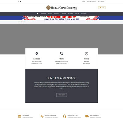 Contact Us Page