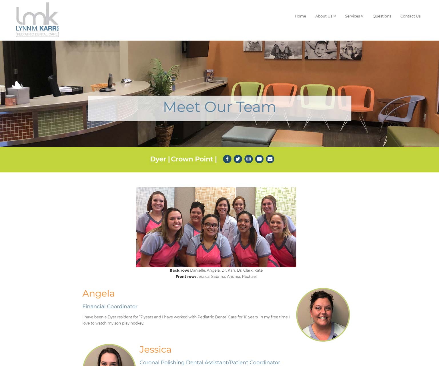 Our Team Page