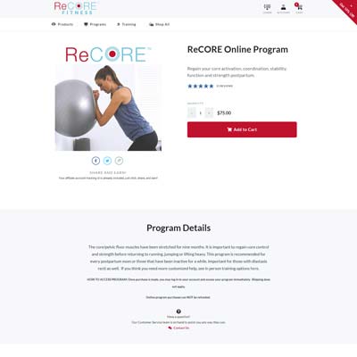 Program Detail Page