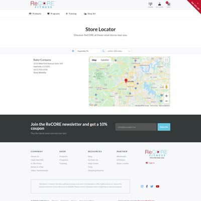 Store Locator Page