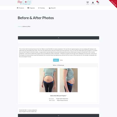 Before and after Page