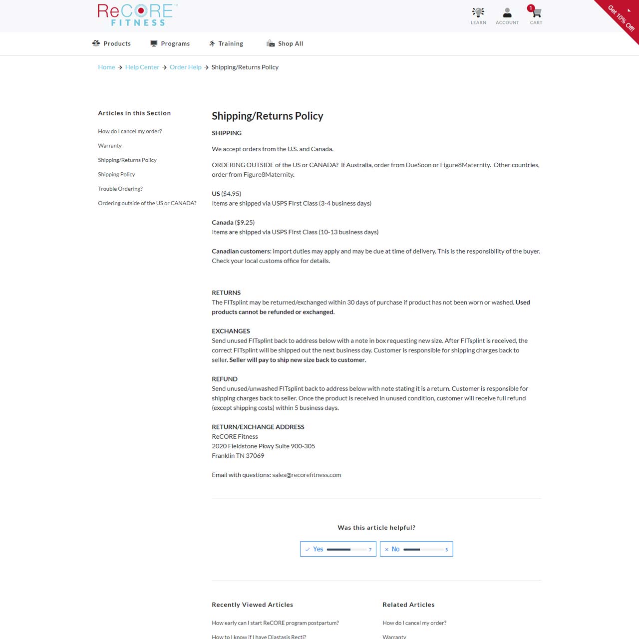 Policy Page