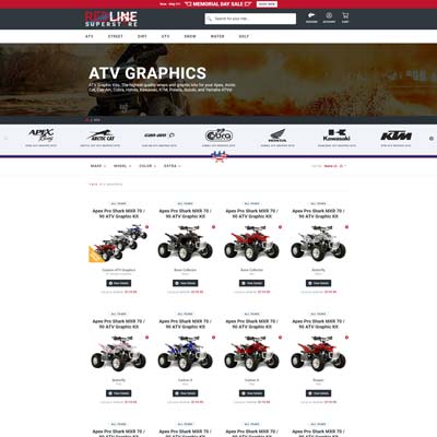 Traditional Product Category Page