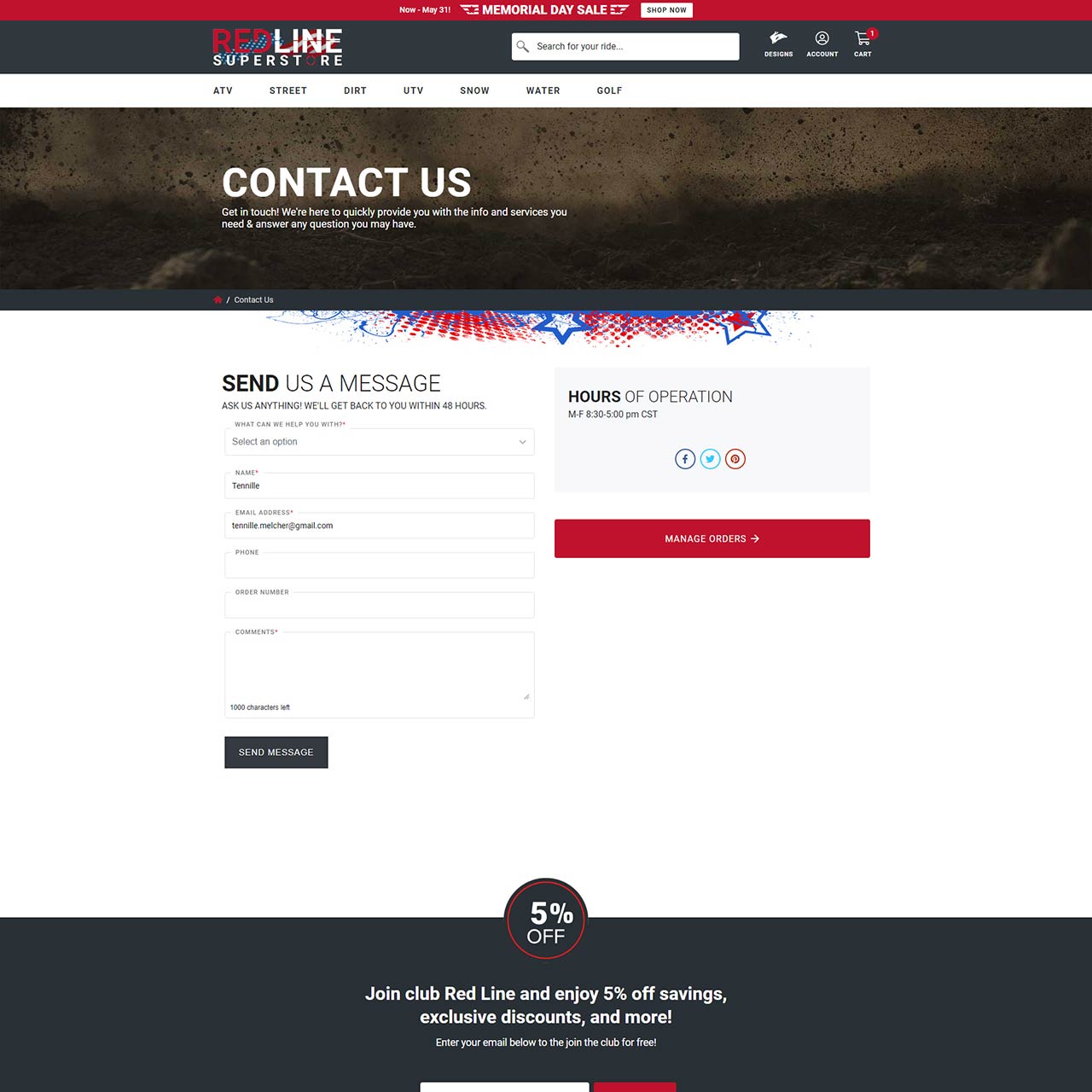 Contact Page