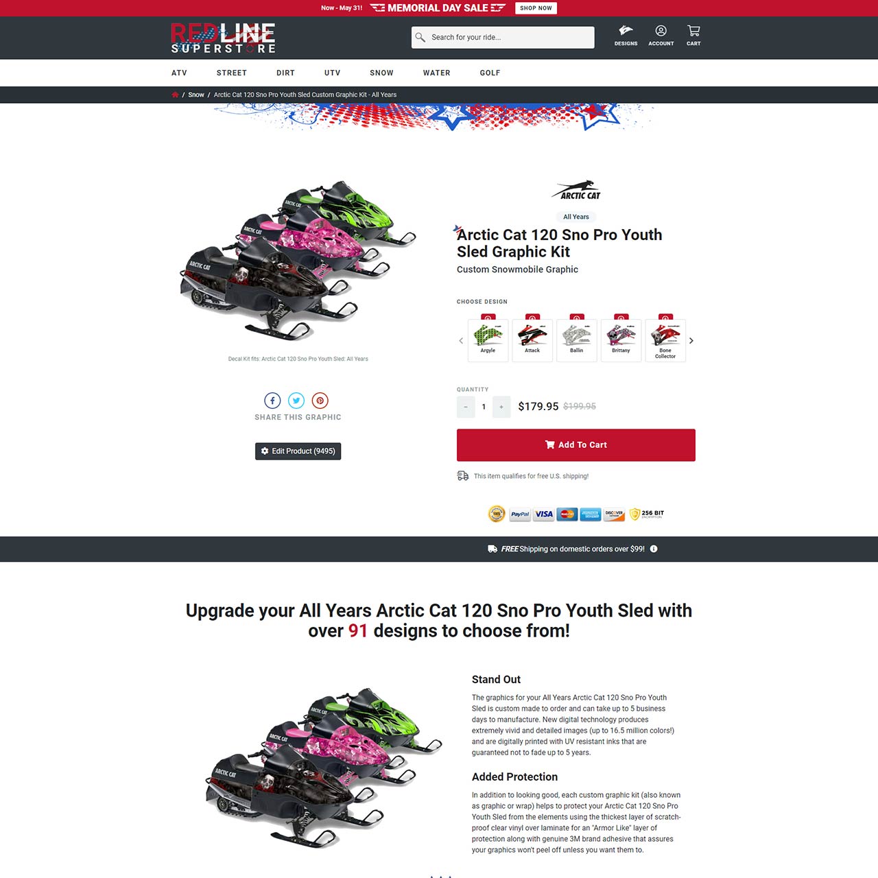 Product Detail Page (With Design Variations)