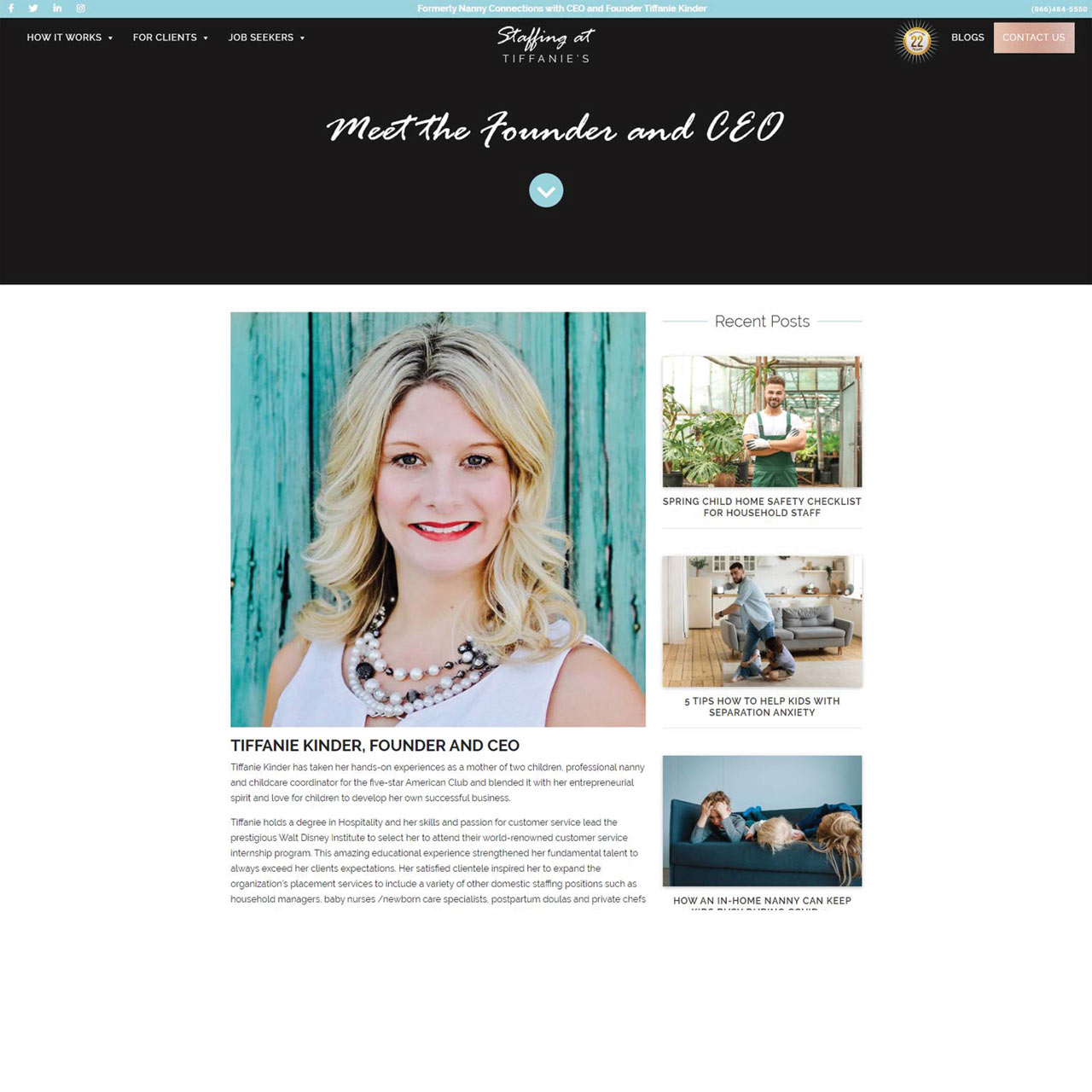 About Us page