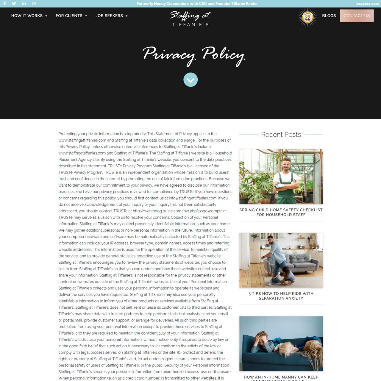 Privacy Policy Page