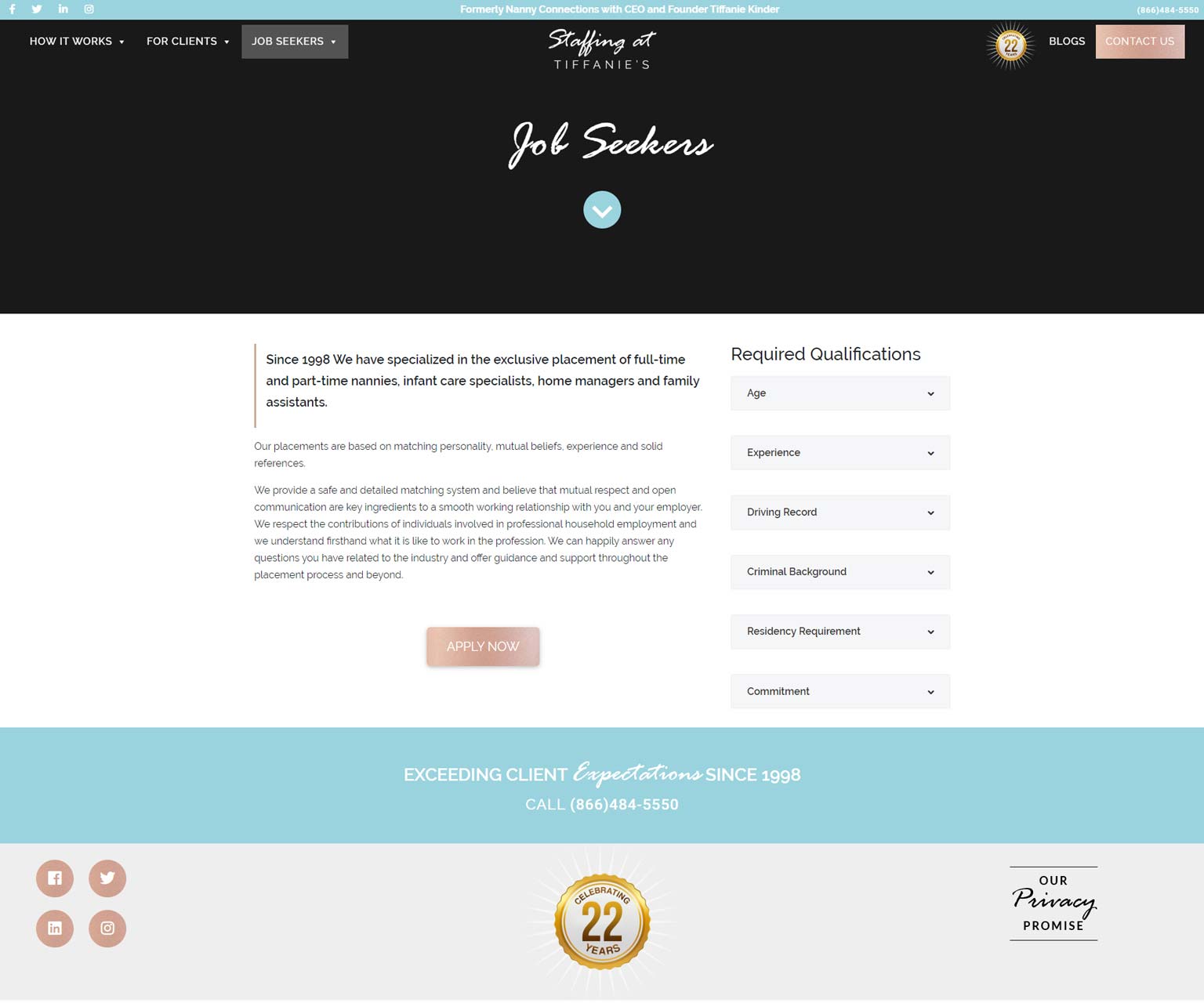 Job Seekers Page