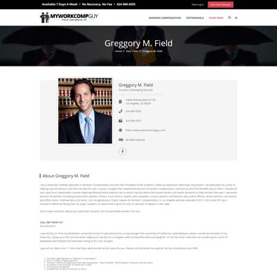 Bio Detail Page
